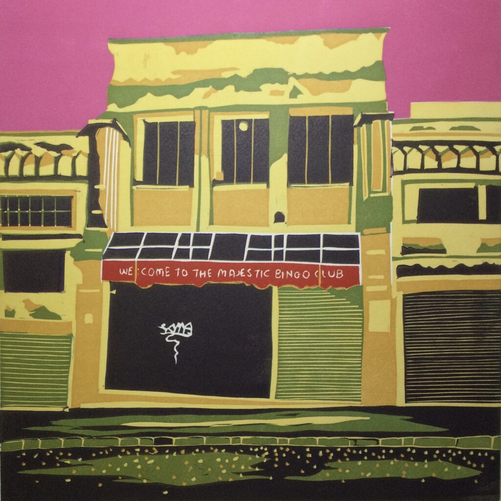 Print of a building