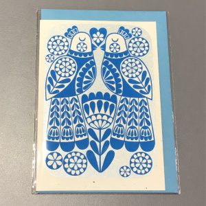 Blue Lovebirds Card