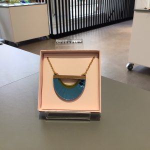 Blue & Green Clamshell Necklace