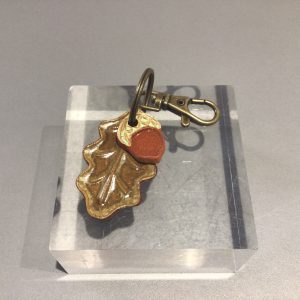 Oak Leaf Bag Charm