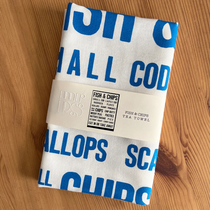 Fish & Chips Tea Towel - Image 2