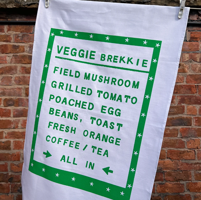 Veggie Brekkie Tea Towel