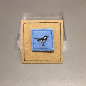 Embroidered Bird Brooch