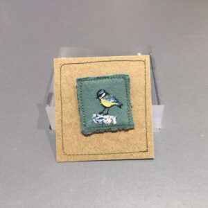 Embroidered Bird Brooch