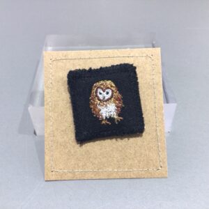 Embroidered Bird Brooch