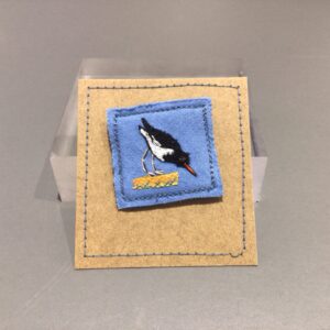 Embroidered Bird Brooch