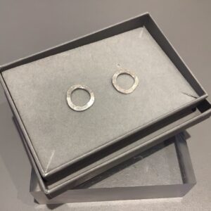 Textured Round Stud Earrings