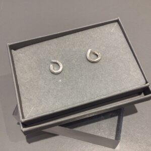 Open Textured Stud Earring