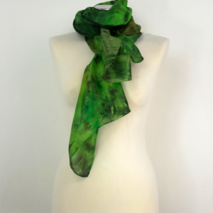Enchanted Forest Hand-dyed Silk Scarf