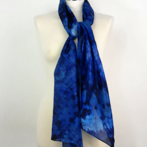 Indigo Dream Hand-dyed Silk Scarf