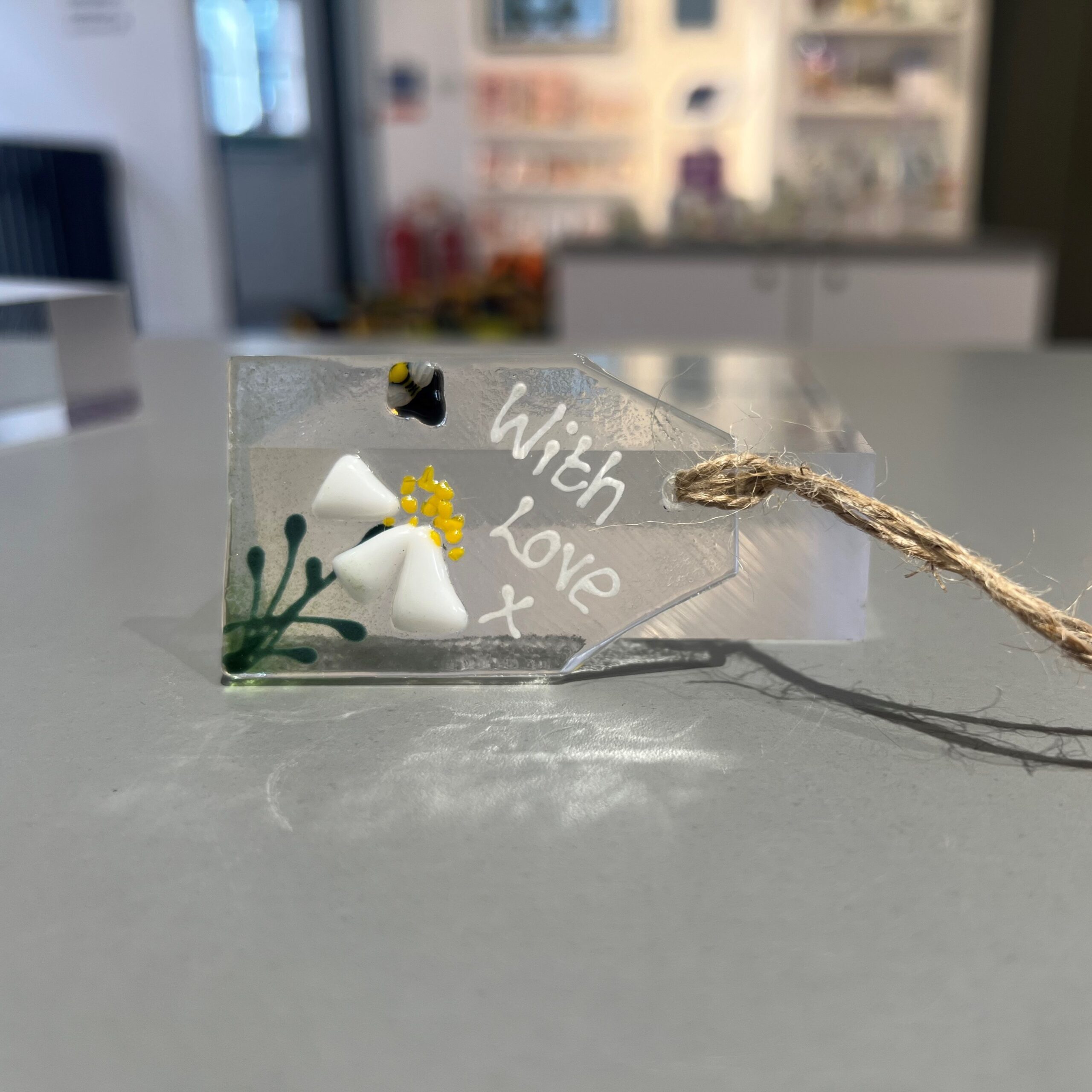 Glass Gift Tag