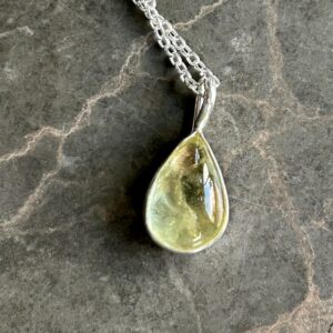 Lemon Quartz Charm Necklace