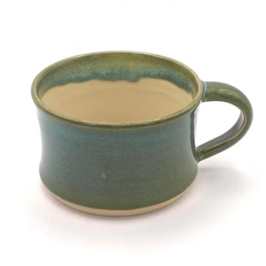 Cappuccino Mug in Sea Foam Glaze