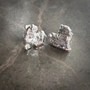 Melted Heart Stud Earrings