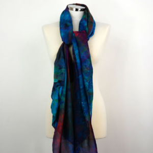 Large Nebula Hand-dyed Silk Scarf