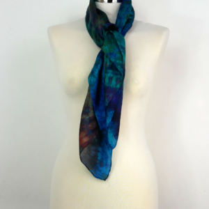 Square Colour Magic Hand-dyed Silk Scarf