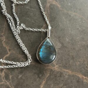 Labradorite Charm Necklace