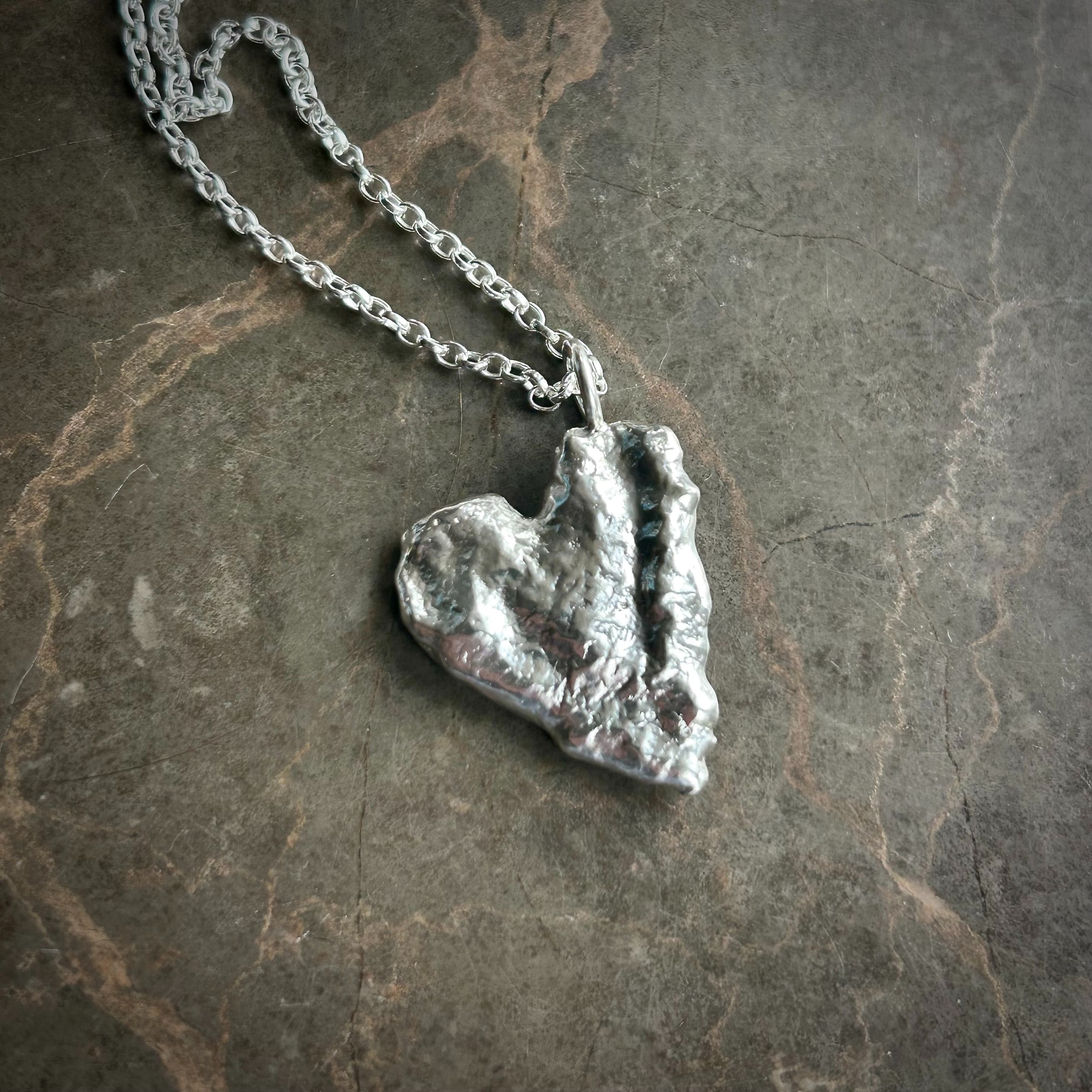Melted Heart Necklace