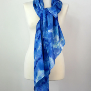 Large Storm Hand-dyed Silk Scarf