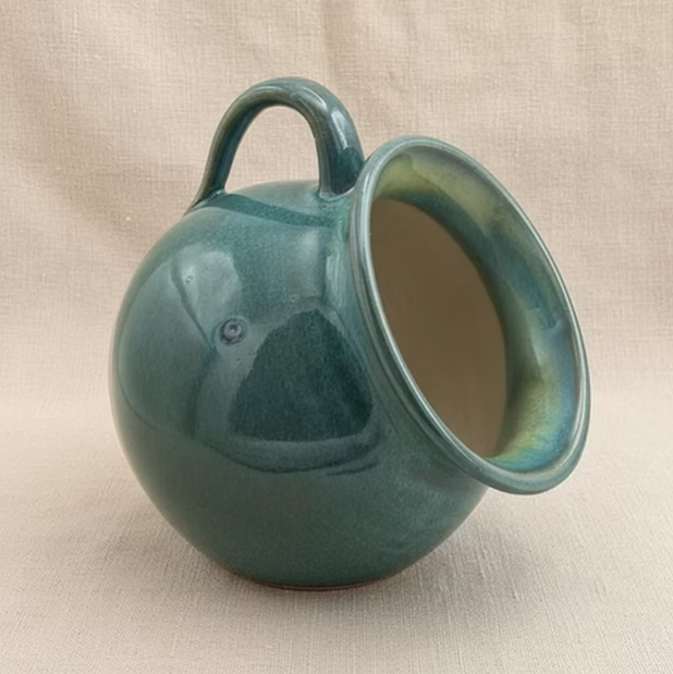 Salt Pig in Sea Foam Glaze