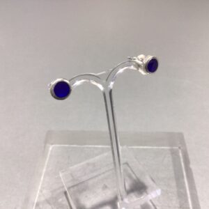 Deep Blue Enamel Studs